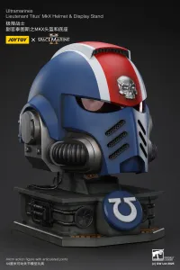 JOYTOY Ultramarines Lieutenant Titus' MKX Helmet & Display Stand - Warhammer 40K - photo 15