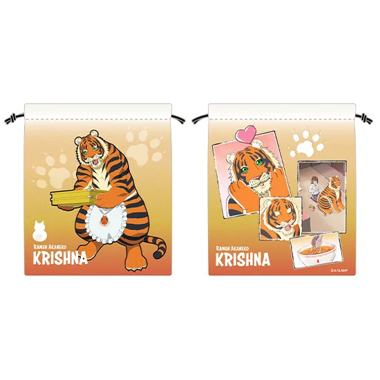 16 directions Ramen Akaneko Drawstring Pouch Krishna - Ramen Akaneko