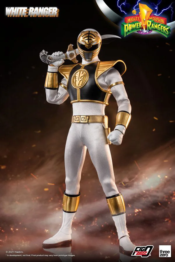 threezero Mighty Morphin Power Rangers - FigZero 1/6 White Ranger - Power Rangers
