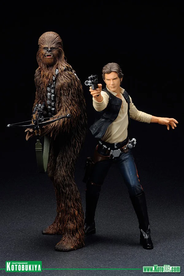KOTOBUKIYA STAR WARS HAN SOLO AND CHEWBACCA ARTFX+ - Star Wars