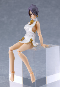 figma Female Body (Mika) with Mini Skirt Chinese Dress Outfit (White) 5