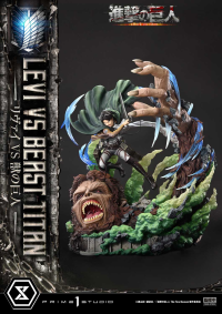 Ultimate Premium Masterline  TV animation Attack On Titan  Levi versus Beast Titan Bonus Version 76