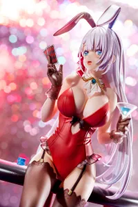 Hakoiri-musume Riselia Ray Crystalia wearing crimson bunny costume with Nip Slip Gimmick System - The Demon Sword Master of Excalibur Academy - photo 18