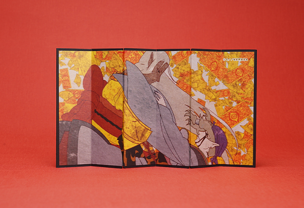 Mononoke Mini Folding Screen Ink Painting Medicine Seller's Otherself