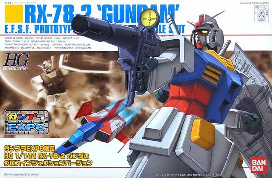 BANDAI HOBBY HGUC Gloss Injection RX78-2 Gundam (Limited) - Mobile Suit Gundam