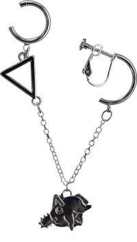 Chainsaw Man Pochita Swaying Clip-On Earrings 2