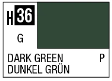 GSI Creos AQUEOUS HOBBY COLOR - H36 GLOSS DARK GREEN (PRIMARY)