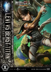 Prime 1 Studio Ultimate Premium Masterline  TV animation Attack On Titan  Levi versus Beast Titan - Attack on Titan - photo 45