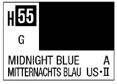 GSI Creos AQUEOUS HOBBY COLOR - H55 GLOSS MIDNIGHT BLUE (US NAVY AIRCRAFT)