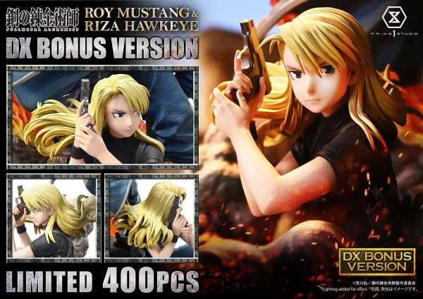Prime 1 Studio Concept Masterline Fullmetal Alchemist Roy Mustang & Riza Hawkeye DX Bonus Version - Fullmetal Alchemist: Brotherhood