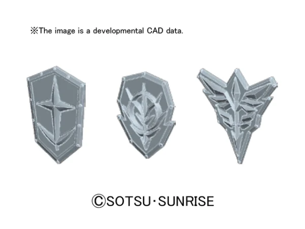 BANDAI HOBBY Builders Parts - HD MS Emblem Relief 01 - Kit Accessories