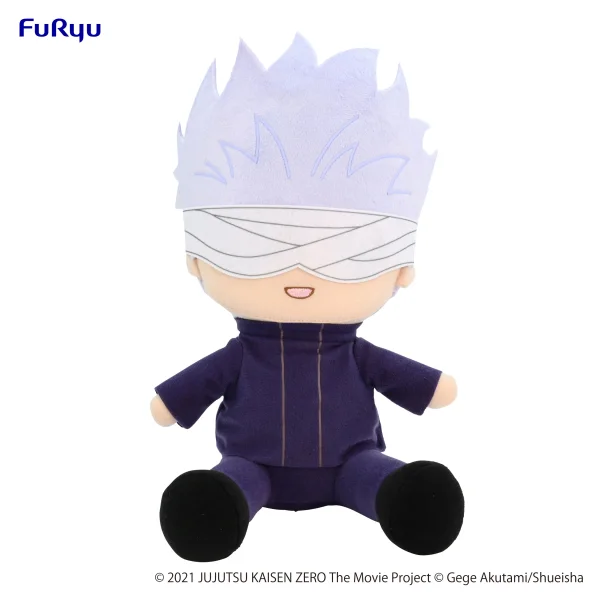 FuRyu Jujutsu Kaisen 0: The Movie　KYURUMARU Big Plush Toy-Satoru Gojo- - Jujutsu Kaisen
