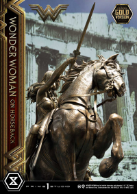Museum Masterline Wonder Woman (Film) Wonder Woman on HorseBack Gold Version 30