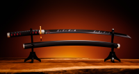 NICHIRIN SWORD (TANJIRO KAMADO) KYOJURO RENGOKU’S SWORD GUARD ver. "Demon Slayer: Kimetsu no Yaiba", TAMASHII NATIONS PROPLICA 1
