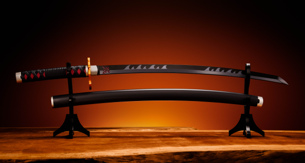 NICHIRIN SWORD (TANJIRO KAMADO) KYOJURO RENGOKU’S SWORD GUARD ver. "Demon Slayer: Kimetsu no Yaiba", TAMASHII NATIONS PROPLICA