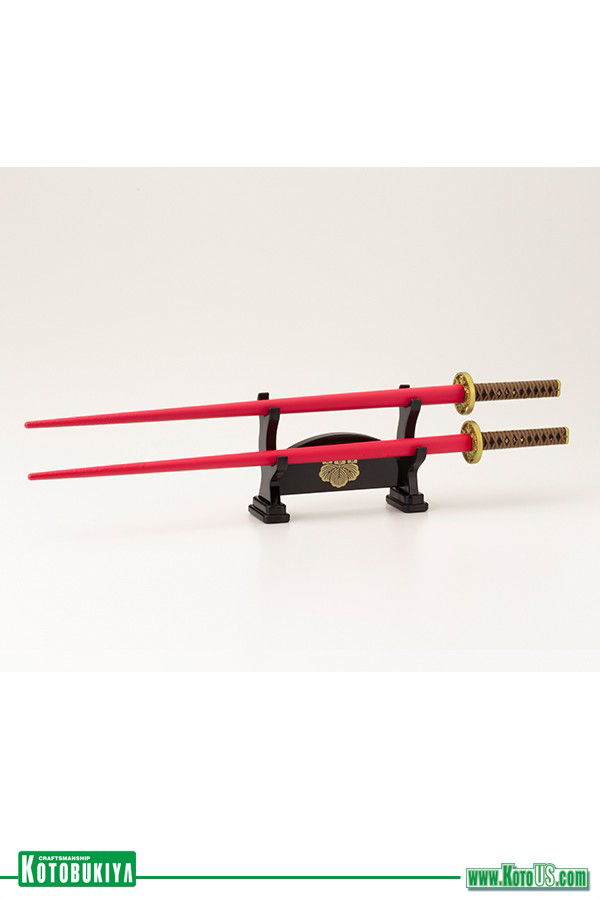 KOTOBUKIYA HIDEYOSHI TOYOTOMI SAMURAI SWORD CHOPSTICKS