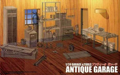 Fujimi [GT-12] 1/24 Antique Garage - Kit Accessories