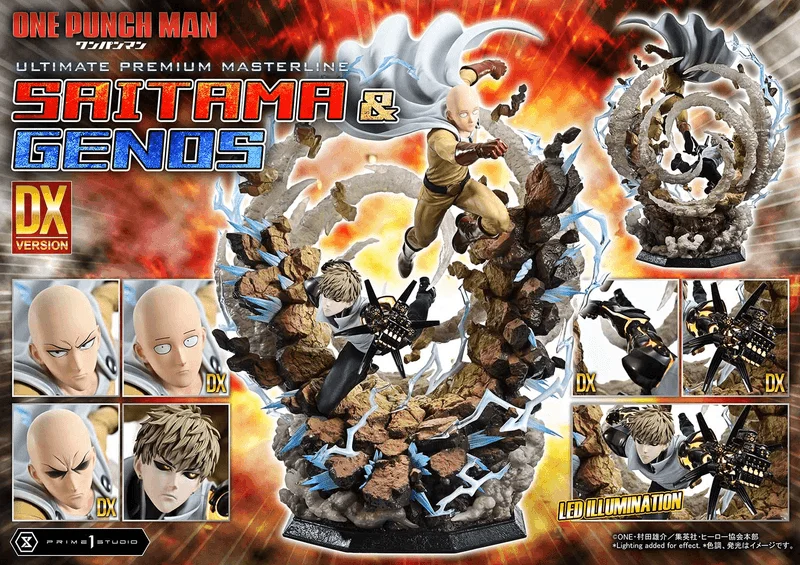 Prime 1 Studio Ultimate Premium Masterline One-Punch Man Saitama & Genos Deluxe Version - One Punch Man