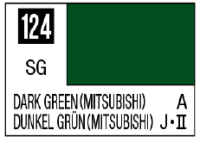 Mr. Color 124 - Dark Green (Mitsubishi) (Semi-Gloss/Aircraft) 1