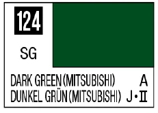 Mr. Color 124 - Dark Green (Mitsubishi) (Semi-Gloss/Aircraft)