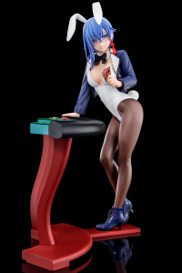Sakuya Sieglinde wearing lapis lazuli blue bunny costume with Nip Slip Gimmick System 6
