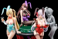 Hakoiri-musume Riselia Ray Crystalia wearing crimson bunny costume with Nip Slip Gimmick System - The Demon Sword Master of Excalibur Academy - photo 17