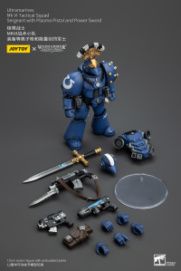 Ultramarines MK VI Tactical Squad Sergeant with Plasma Pistol and Power Sword 3