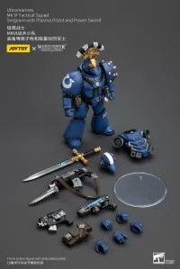 JOYTOY Ultramarines MK VI Tactical Squad Sergeant with Plasma Pistol and Power Sword - Warhammer 40K - photo 3
