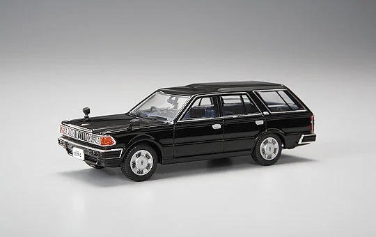 Aoshima DIECAST MODEL CAR: 1/43 Y30 CEDRIC VAN LATE Ver. DELUXE ['91] (BLACK) - Scale Kits