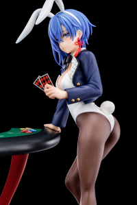 Sakuya Sieglinde wearing lapis lazuli blue bunny costume with Nip Slip Gimmick System 7