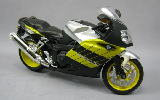 Aoshima 1/12 TOYABI DIECAST MOTORCYCLE: 1/12 BMW K1200S (Yellow) - Scale Kits