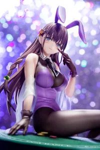 Hakoiri-musume Elfine Phillet wearing flower’s purple bunny costume with Nip Slip Gimmick System - The Demon Sword Master of Excalibur Academy - photo 20