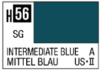 AQUEOUS HOBBY COLOR - H56 SEMI-GLOSS INTERMEDIATE BLUE (US NAVY AIRCRAFT) 1