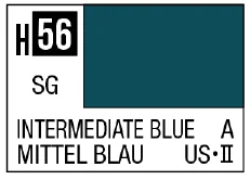 GSI Creos AQUEOUS HOBBY COLOR - H56 SEMI-GLOSS INTERMEDIATE BLUE (US NAVY AIRCRAFT)