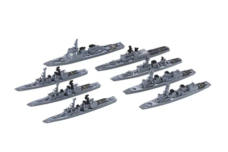 Fujimi [NWC-34 EX-1] 1/3000 JMSDF Escort Flotilla 1 (1998) Special Version (w/Shipboard Helicopter) - Scale Kits
