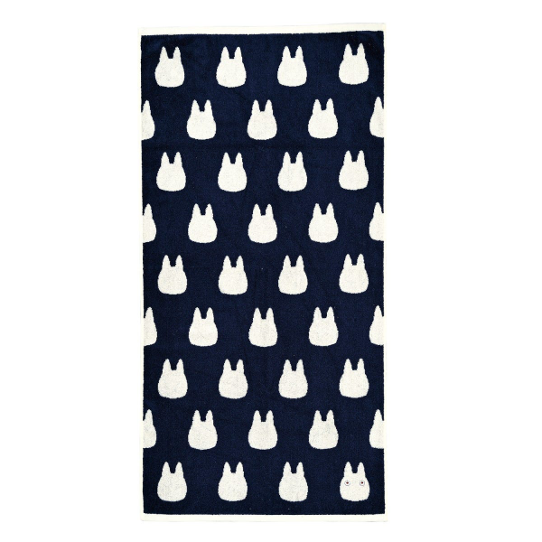 Small White Totoro- Studio Ghibli Silhouette Series (Bath Towel)