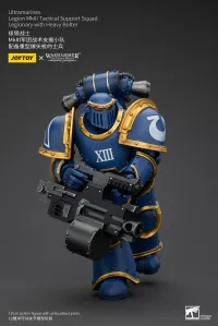 JOYTOY Ultramarines Legion MKIII Tactical Support Squad Legionary with Heavy Bolter - Warhammer 40K - photo 2