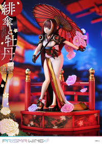 PRISMA WING fuzichoco original Illustration Scarlet Umbrella and Peony Deluxe Version 1/7 Scale Pre-Painted Figure 4