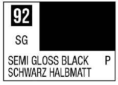 Mr. Color 92 - Semi Gross Black (Semi-Gloss/Primary)