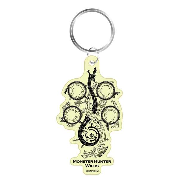 CAPCOM MONSTER HUNTER WILDS Glow key chain Title Logo Symbol - Monster Hunter