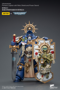Ultramarines Primaris Captain with Relic Shield and Power Sword 6