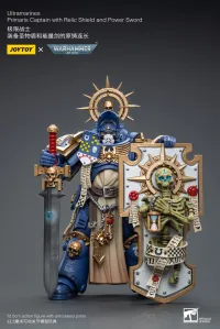 JOYTOY Ultramarines Primaris Captain with Relic Shield and Power Sword - Warhammer 40K - photo 6