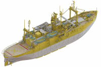 [HP001] 1/250 ANTARCTICA OBSERVATION SHIP SOYA "Antarctica Observatin 2nd Corps" (Super detail kit)	 6