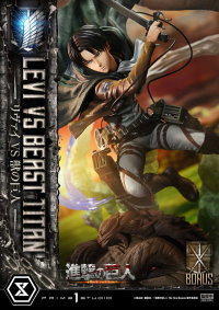 Ultimate Premium Masterline  TV animation Attack On Titan  Levi versus Beast Titan Bonus Version 59