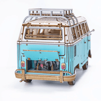 wa-gu-mi Vintage Volkswagen Type 2 (T1) Camper Van GREEN 7