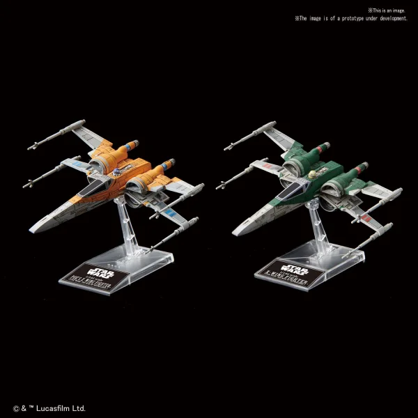 BANDAI HOBBY 1/144 POE'S X-WING FIGHTER & X-WING FIGHTER (STAR WARS:THE RISE OF SKYWALKER) - Star Wars