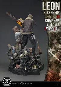 Prime 1 Studio Ultimate Premium Masterline Resident Evil 4 Leon S. Kennedy versus Chainsaw Villager - Video Games - photo 34