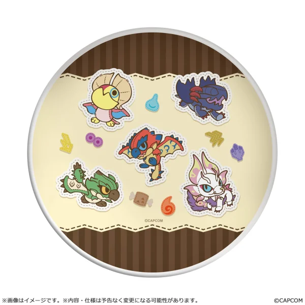 CAPCOM MONSTER HUNTER CHIBI STYLE Melamine Plate: Key Art - Monster Hunter