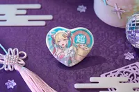 GoodSmile Moment Needy Streamer Chinese Restaurant Series Heart-Shaped Pinback Button OMGkawaiiAngel - NEEDY STREAMER OVERLOAD - photo 1