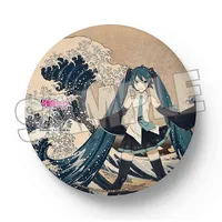 Presence CO., LTD. Hatsune Miku x Katsushika Hokusai iXima Large Pinback Button Fine Wind, Clear Morning - Hatsune Miku - photo 2